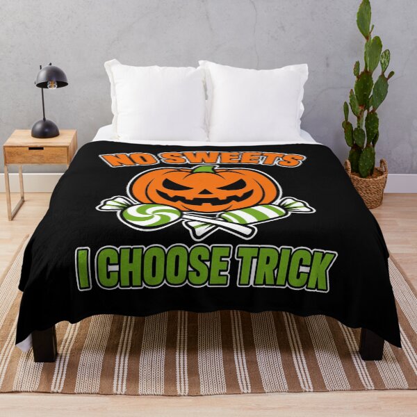 Item preview, No Sweets I Choose Trick Evil Jack O Lantern Pumpkin Halloween Spooky designed and sold by MirengLab.