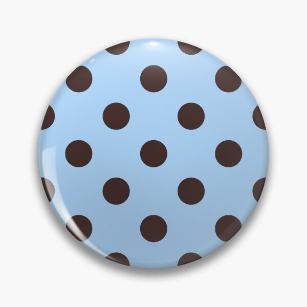 Item preview, Brown and Sky Blue Polka Dots Pattern designed and sold by The Innocent Ghost Project.