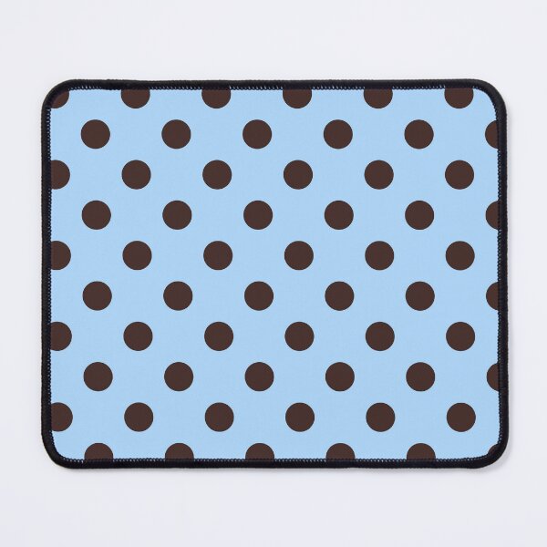 Item preview, Brown and Sky Blue Polka Dots Pattern designed and sold by The Innocent Ghost Project.