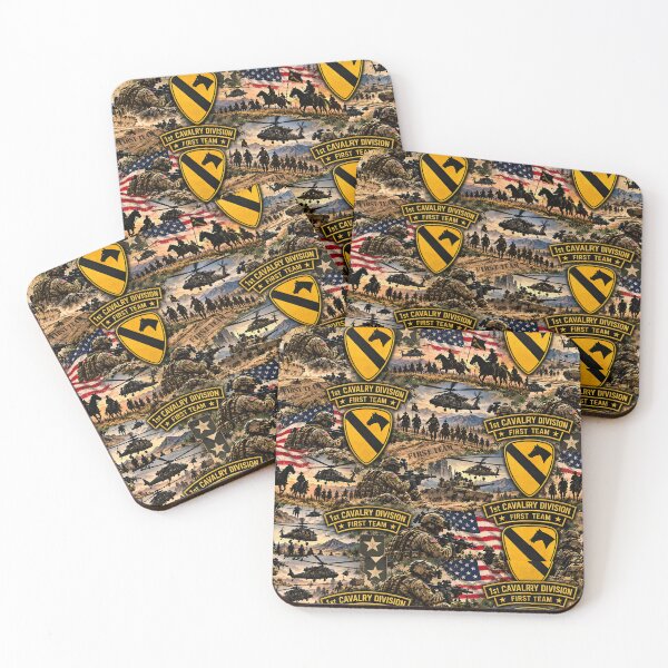 Item preview, 1st Cavalry Division First Team Cavalry Heritage designed and sold by Military Insignia Products.