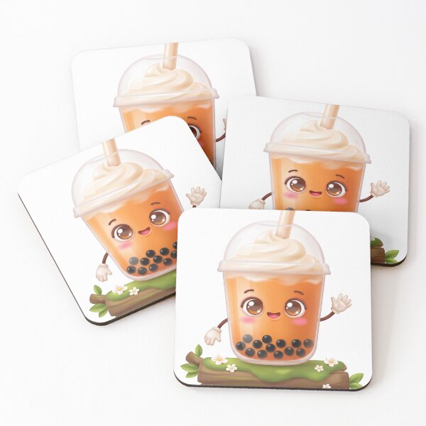 Item preview, Cute Thai Milk Tea Boba designed and sold by Thanat Studio.