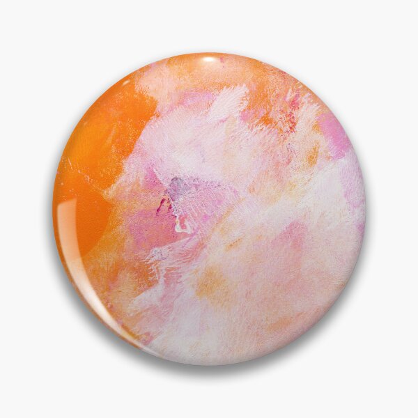 Artikelvorschau, Fröhlichkeit in pink orange weiß abstrakt Acrylgemälde entworfen und verkauft von KarenKaspar.