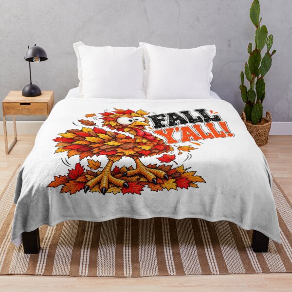 Item preview, Fall Y’all Funny Turkey Autumn Leaves Thanksgiving designed and sold by DesignArtist.ia.