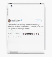Donald J. Trump - tweets @realDonaldTrump iPad Case/Skin