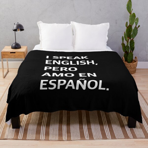 Item preview, I Speak English Pero Amo en Español Bilingual Love Quote Latin America designed and sold by motifsbyth.