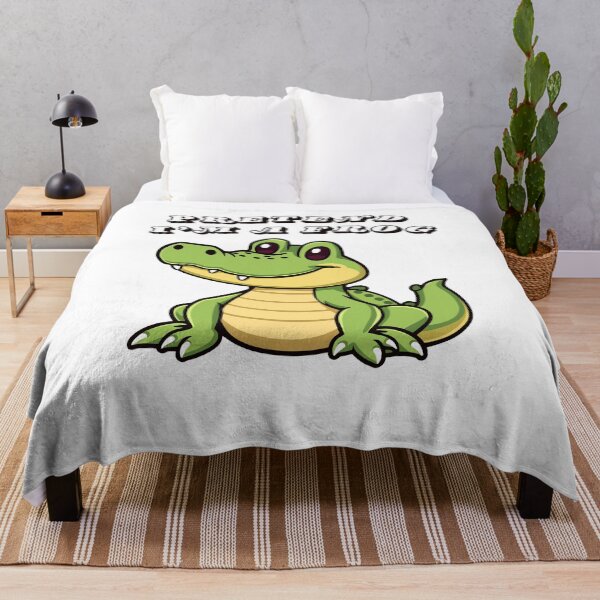 Item preview, "Pretend I'm A Frog" Funny Alligator Meme designed and sold by MKTreasures.