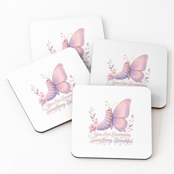 Item preview, You Are Becoming Something Beautiful - Caterpillar To Butterfly Transformation T-Shirt designed and sold by Zsgallery27.