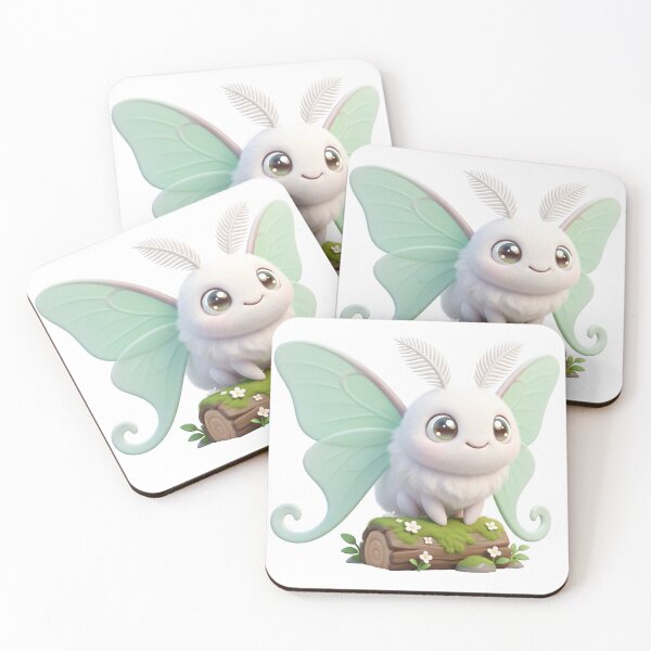 Item preview, Cute Fluffy Luna Moth designed and sold by Thanat Studio.