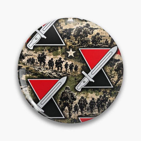 Item preview, 7th Infantry Division Grunge Military Camouflage Pattern designed and sold by Military Insignia Products.