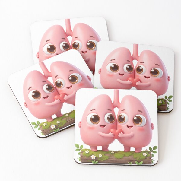 Item preview, Cute Lungs Hugging Each Other designed and sold by Thanat Studio.
