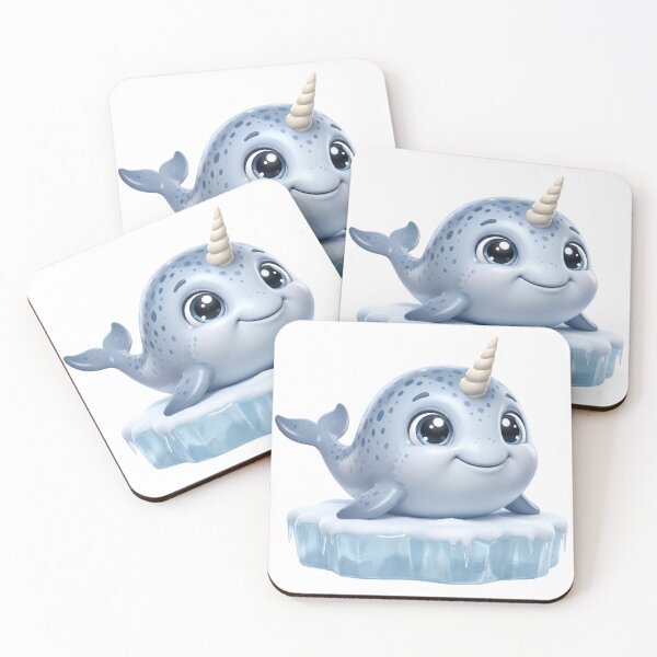 Item preview, Cute Baby Narwhal Resting on Ice designed and sold by Thanat Studio.
