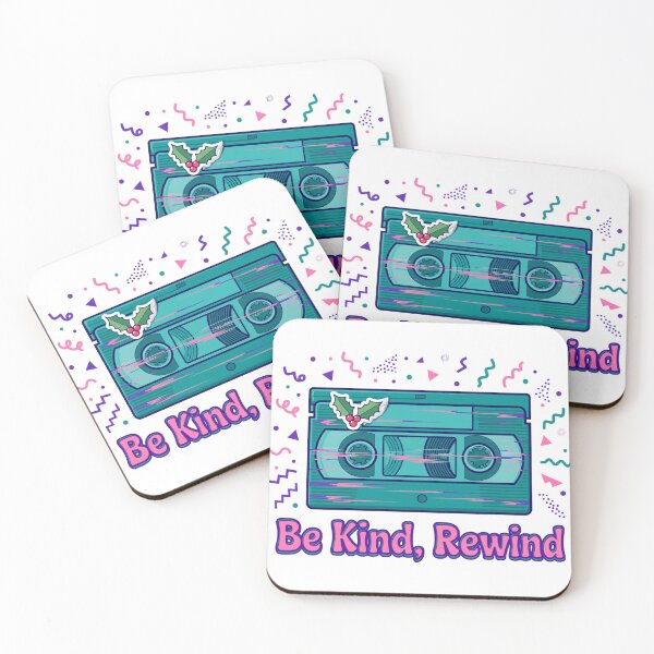 Item preview, Be Kind Rewind Christmas Shirt — 90s VHS Retro Xmas Tee designed and sold by unthinkabletees.