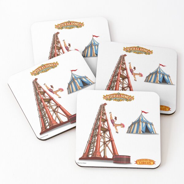 Item preview, Geraldine High Tower Diver: Vintage Circus Animal Parody designed and sold by MissTerryWoman.