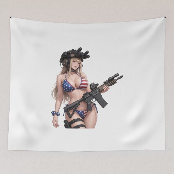 Item preview, American Gun Girl by RAWLIFEGRAPHIC designed and sold by RAWLIFEGRAPHIC.