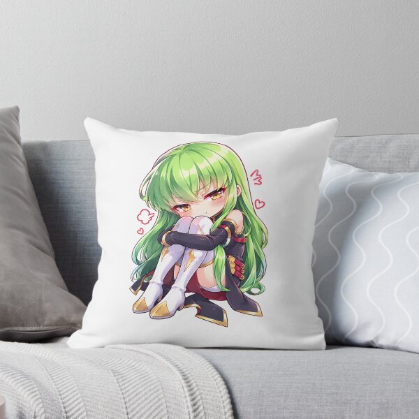 Item preview, C.C. Code Geass Chibi Anime Girl – Cute Green Hair Kawaii Fan Art designed and sold by mumeaw.