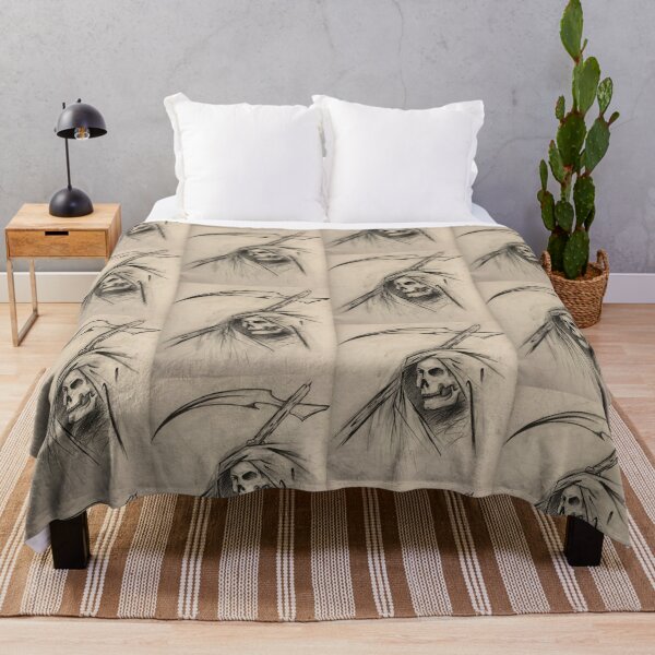 Item preview, Grim Reaper, charcoal drawing for Halloween designed and sold by GiSilver.