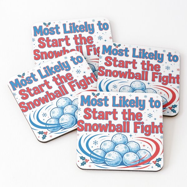 Item preview, Most Likely to Start the Snowball Fight Shirt — Funny Christmas Tee designed and sold by unthinkabletees.