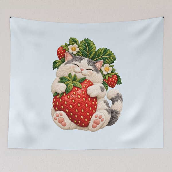 Item preview, Strawberry Kitty designed and sold by Ann's Shoppy Shop.