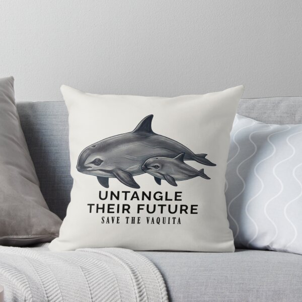 Item preview, Save the Vaquita -  Cute Mother & Calf Conservation Art designed and sold by Pawethic Prints Studio.