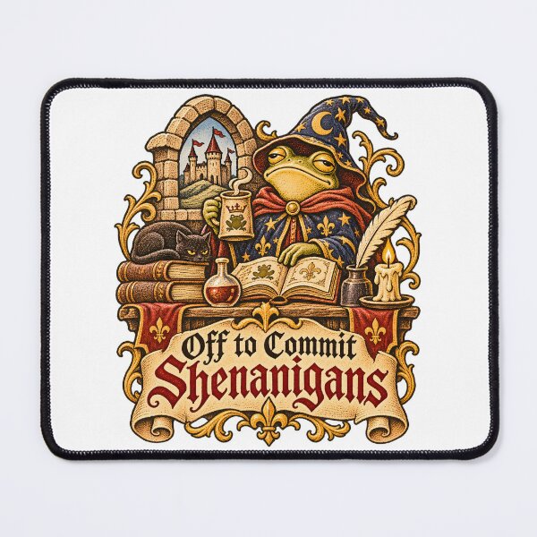 Item preview, Off to Commit Shenanigans Frog designed and sold by TOMSZE.