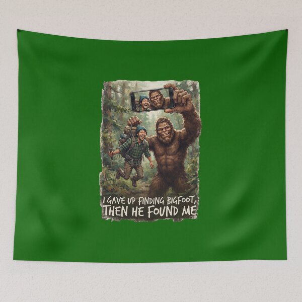 Item preview, Funny Bigfoot Selfie Hiker - I Gave Up Finding Bigfoot Then He Found Me designed and sold by FrozenFits.