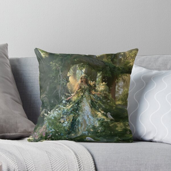 Item preview, A beautiful Dryad emerging gracefully from the trunk of an ancient oak tree within an enchanted forest bursting with life, Fantasy & Mythological Creatures designed and sold by CDC40.