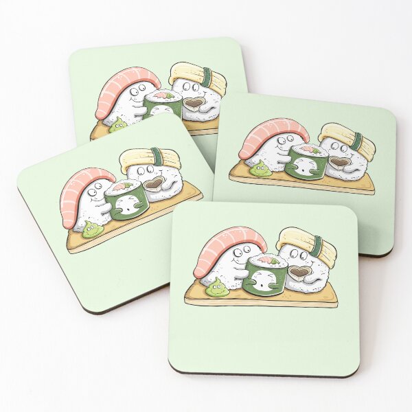 Item preview, Cute Sushi Family – Kawaii Nigiri and Maki Cartoon designed and sold by modartis.