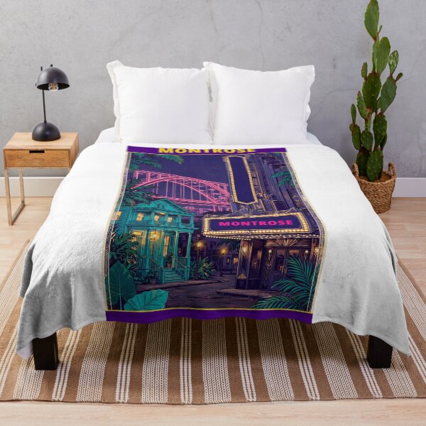 Item preview, Experience Eclectic Montrose Houston - Vintage Travel Poster Wall Art designed and sold by HTown Greek Supply.