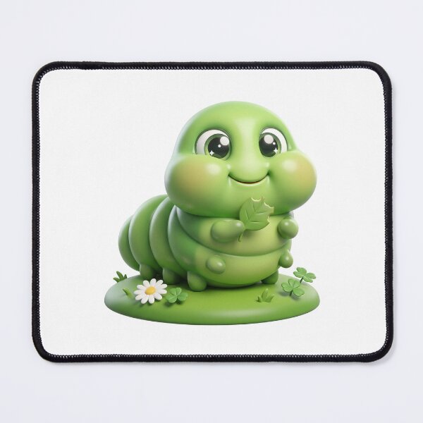 Item preview, Cute Hungry Caterpillar Munching a Leaf designed and sold by Thanat Studio.