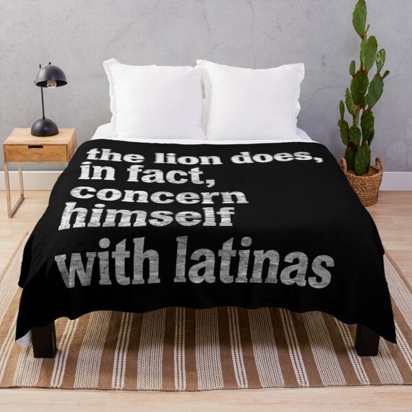 Item preview, The Lion Does Concern Himself With Latinas - White Text designed and sold by mareix.