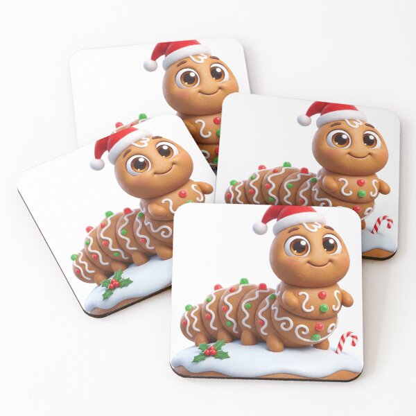 Item preview, Cute Gingerbread Caterpillar Christmas Cookie designed and sold by Thanat Studio.