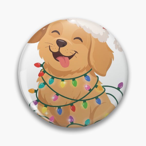 Item preview, Golden Retriever Christmas Shirt — Dog in Fairy Lights Holiday Tee designed and sold by unthinkabletees.