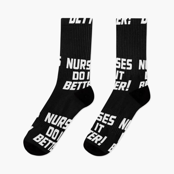 Item preview, Nurses Do It Better - Bold White Nursing Typography designed and sold by mareix.