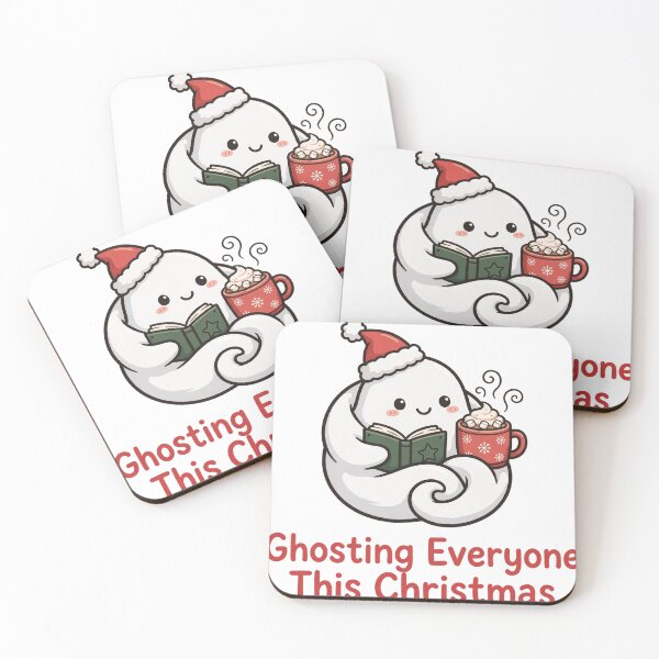 Item preview, Ghosting Everyone This Christmas Shirt — Cute Bookish Ghost Tee designed and sold by unthinkabletees.