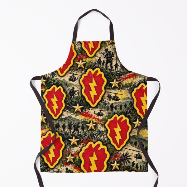 Item preview, 25th Infantry Division Distressed Lightning Bolt Jungle Pattern designed and sold by Military Insignia Products.