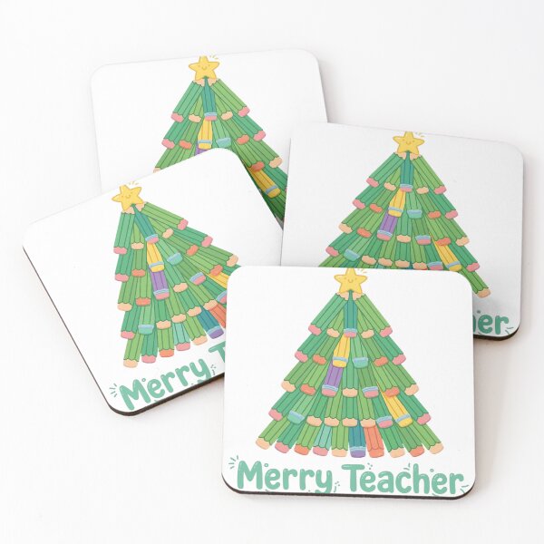 Item preview, Merry Teacher Shirt — Pencil Christmas Tree Holiday Tee designed and sold by unthinkabletees.