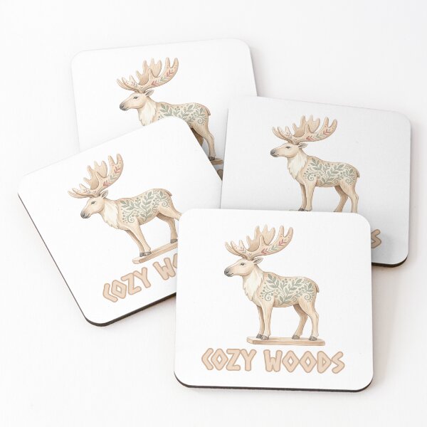Item preview, Cozy Woods – Scandinavian Carved Moose designed and sold by CleanDecor.