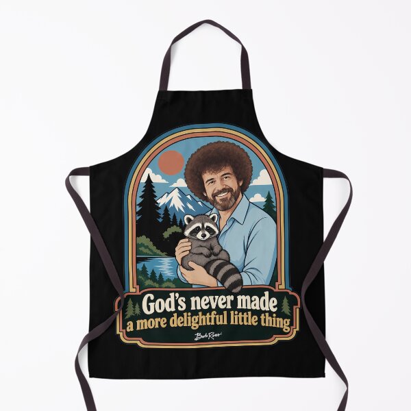 Item preview, Bob Ross Raccoon Lover Wildlife Nature Vintage Quote designed and sold by karamram.