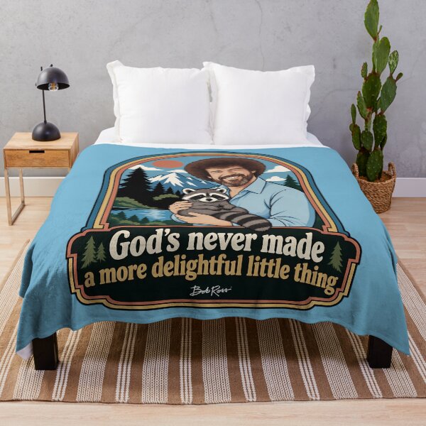 Item preview, Bob Ross Raccoon Lover Wildlife Nature Vintage Quote designed and sold by karamram.