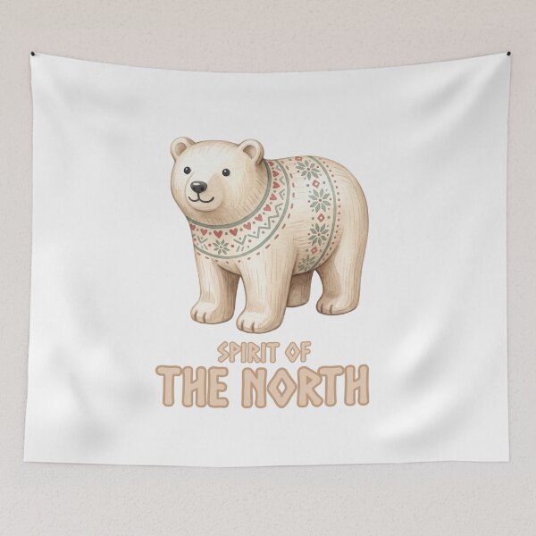 Item preview, Spirit of the North – Scandinavian Carved Polar Bear designed and sold by CleanDecor.