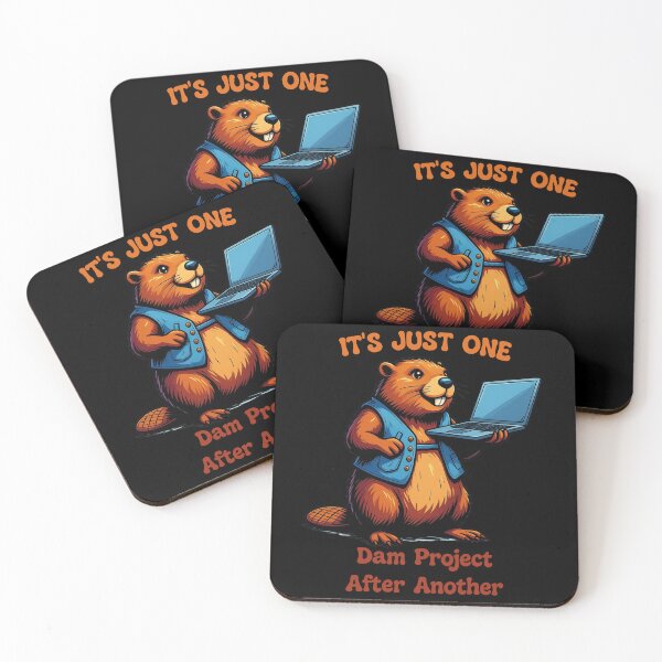 Item preview, It's Just One Dam Project After Another Funny Beaver designed and sold by Positive&FunnyThings.