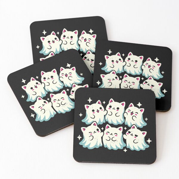 Item preview, Cat Ghost Gang – Cute Kawaii Ghost Cats designed and sold by Ankarzh.