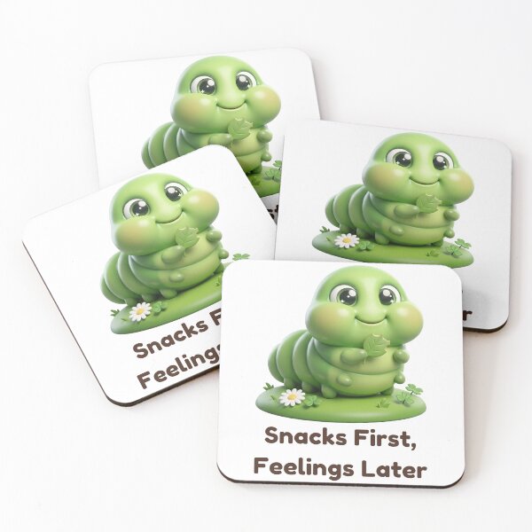 Item preview, Snacks First Feelings Later - Cute Hungry Caterpillar designed and sold by Thanat Studio.