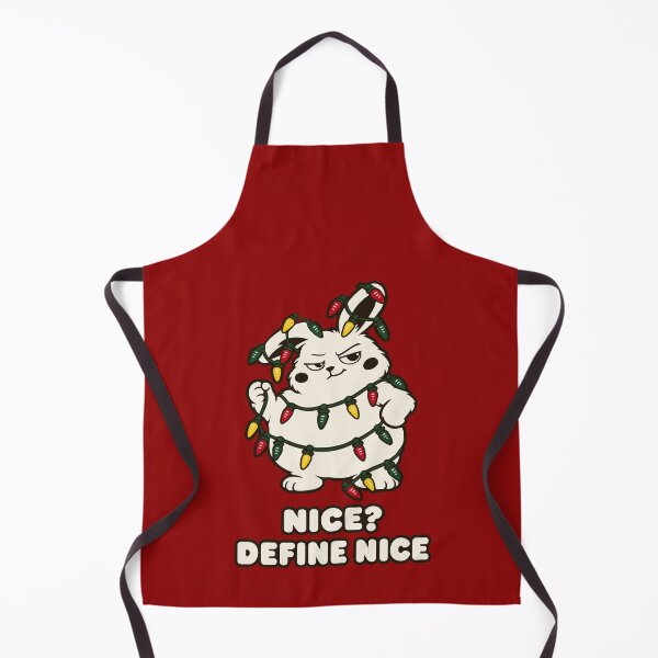 Item preview, Nice? Define Nice - Funny Christmas Bunny - Carrot Lights designed and sold by MalisoStickers.