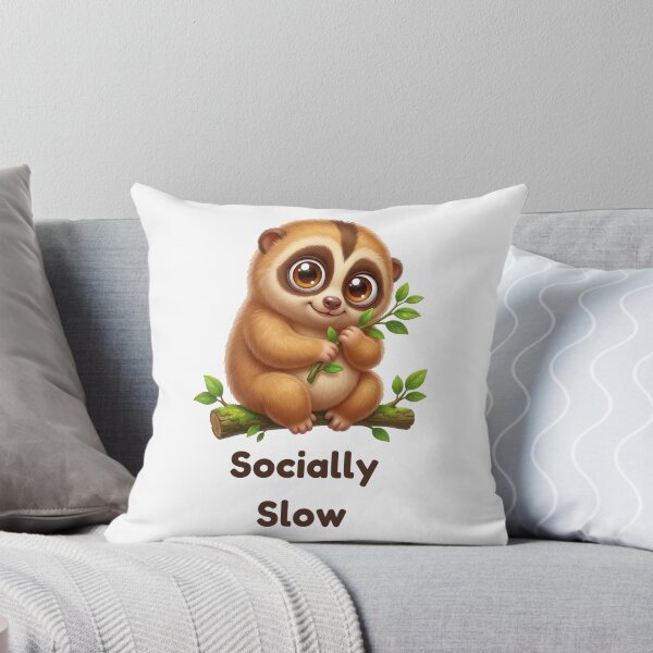 Item preview, Socially Slow - Cute Slow Loris Introvert designed and sold by Thanat Studio.