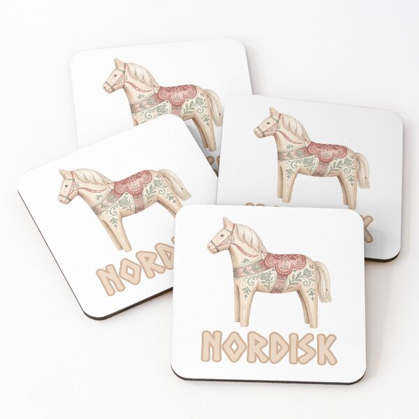Item preview, Nordisk Scandinavian Carved Horse Folk Art designed and sold by CleanDecor.