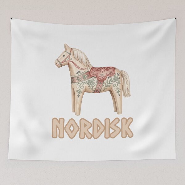 Item preview, Nordisk Scandinavian Carved Horse Folk Art designed and sold by CleanDecor.
