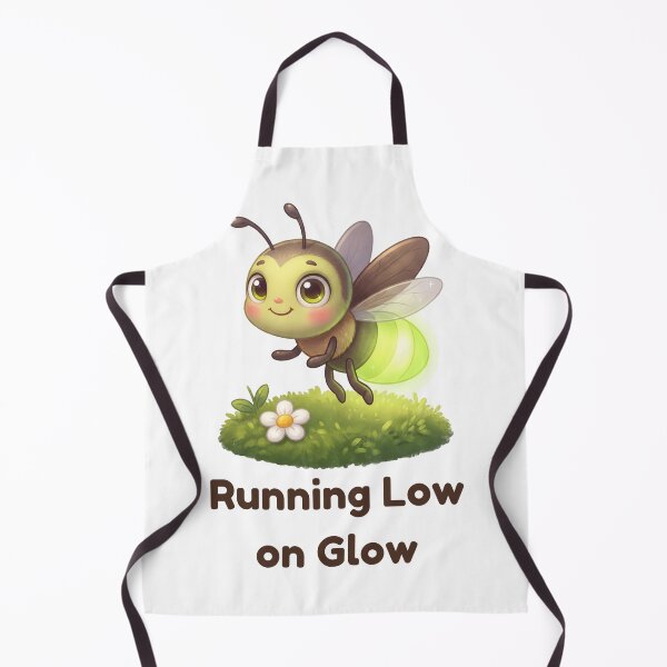 Item preview, Running Low on Glow - Cute Firefly Tired Pun designed and sold by Thanat Studio.