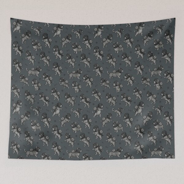 Item preview, Dog Burglar Seamless Pattern Funny Sneaky Dog Wild Pattern Gift designed and sold by FurRealStudioCo.