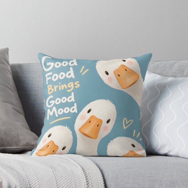 Item preview, Cute Curious Geese - Good Food Good Mood designed and sold by artswag.